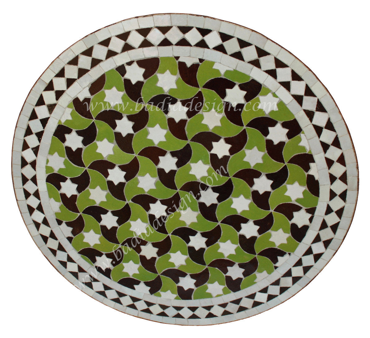 Round Moroccan Tile Table