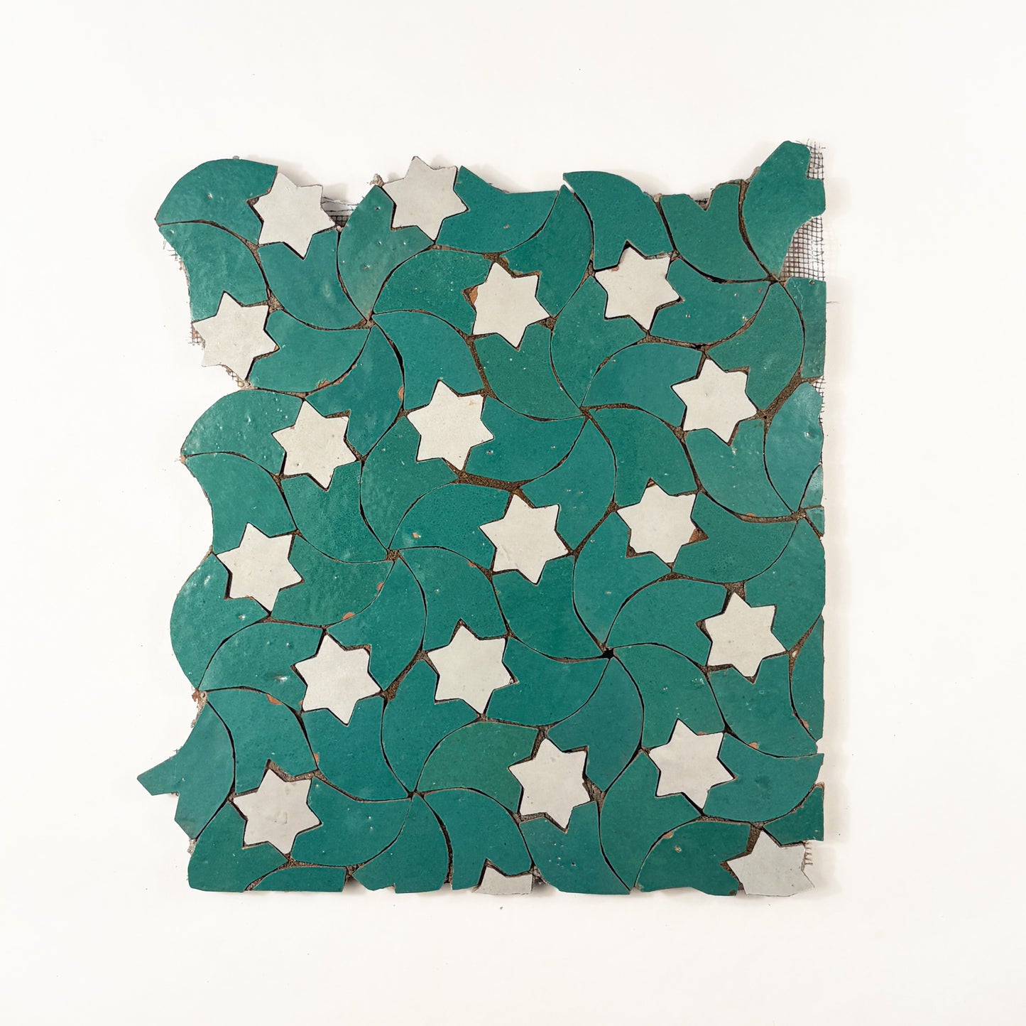 Custom Mosaic (Pattern #1) Teal + Blanc