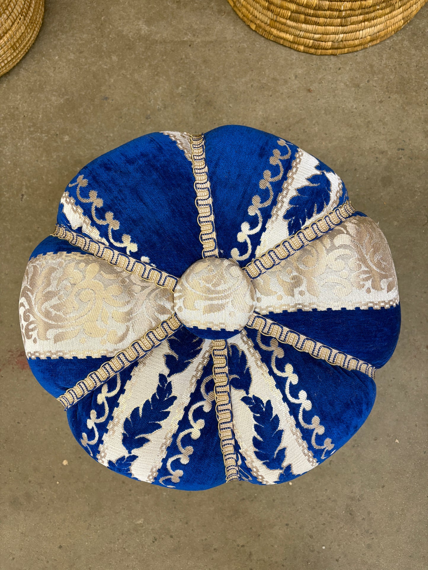 Moroccan Stuffed Fabric Pouf