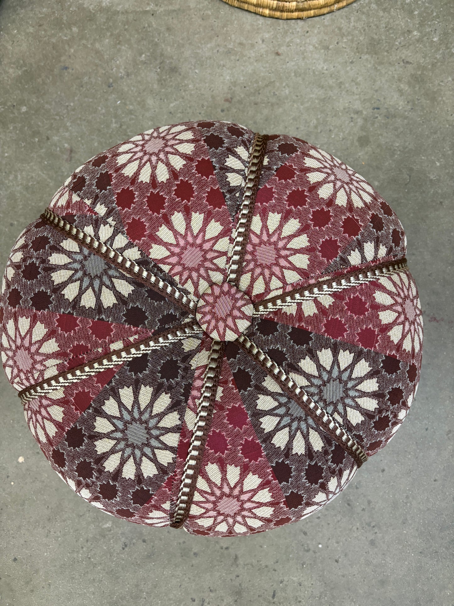 Moroccan Stuffed Fabric Pouf