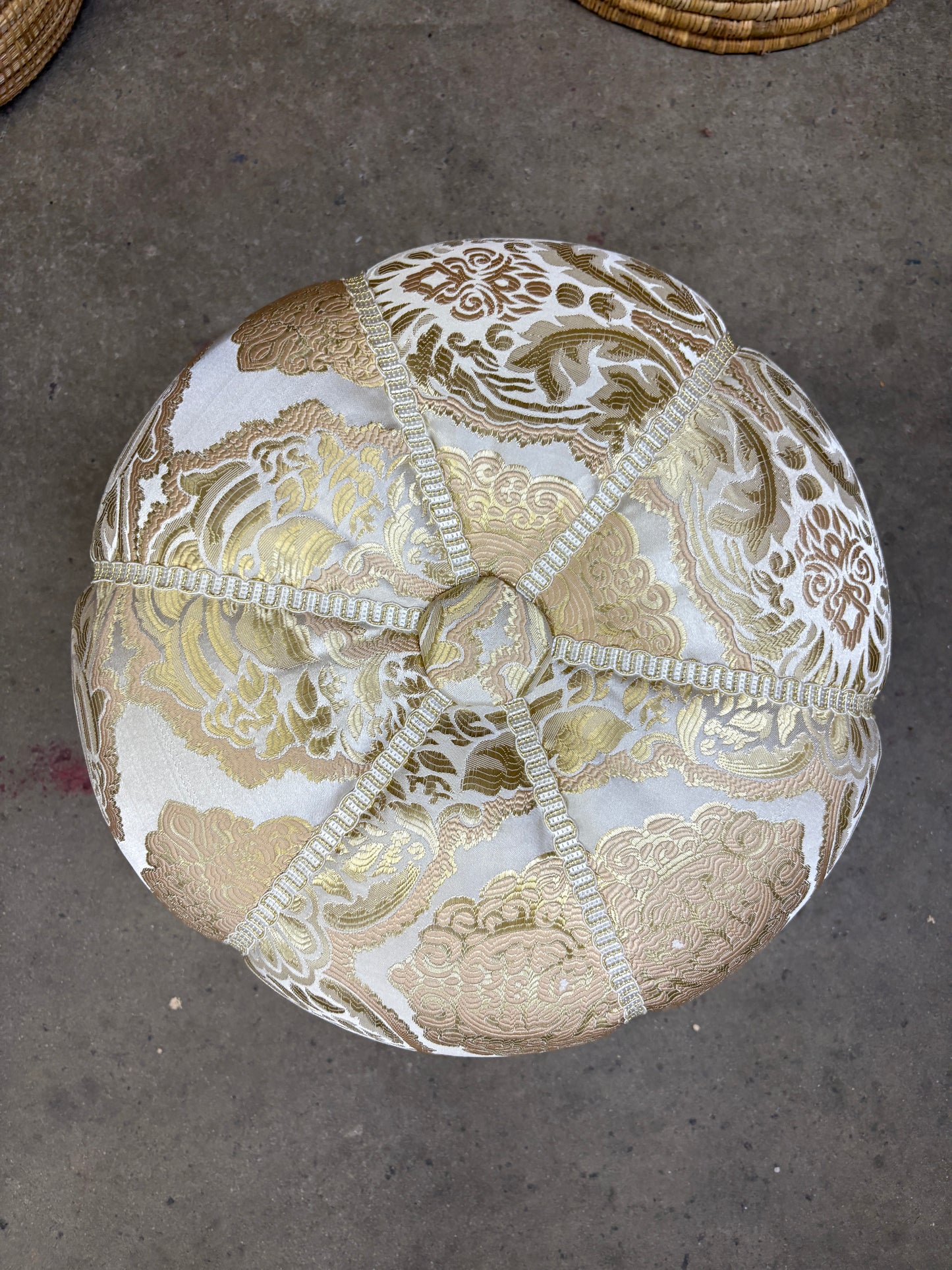 Moroccan Stuffed Fabric Pouf