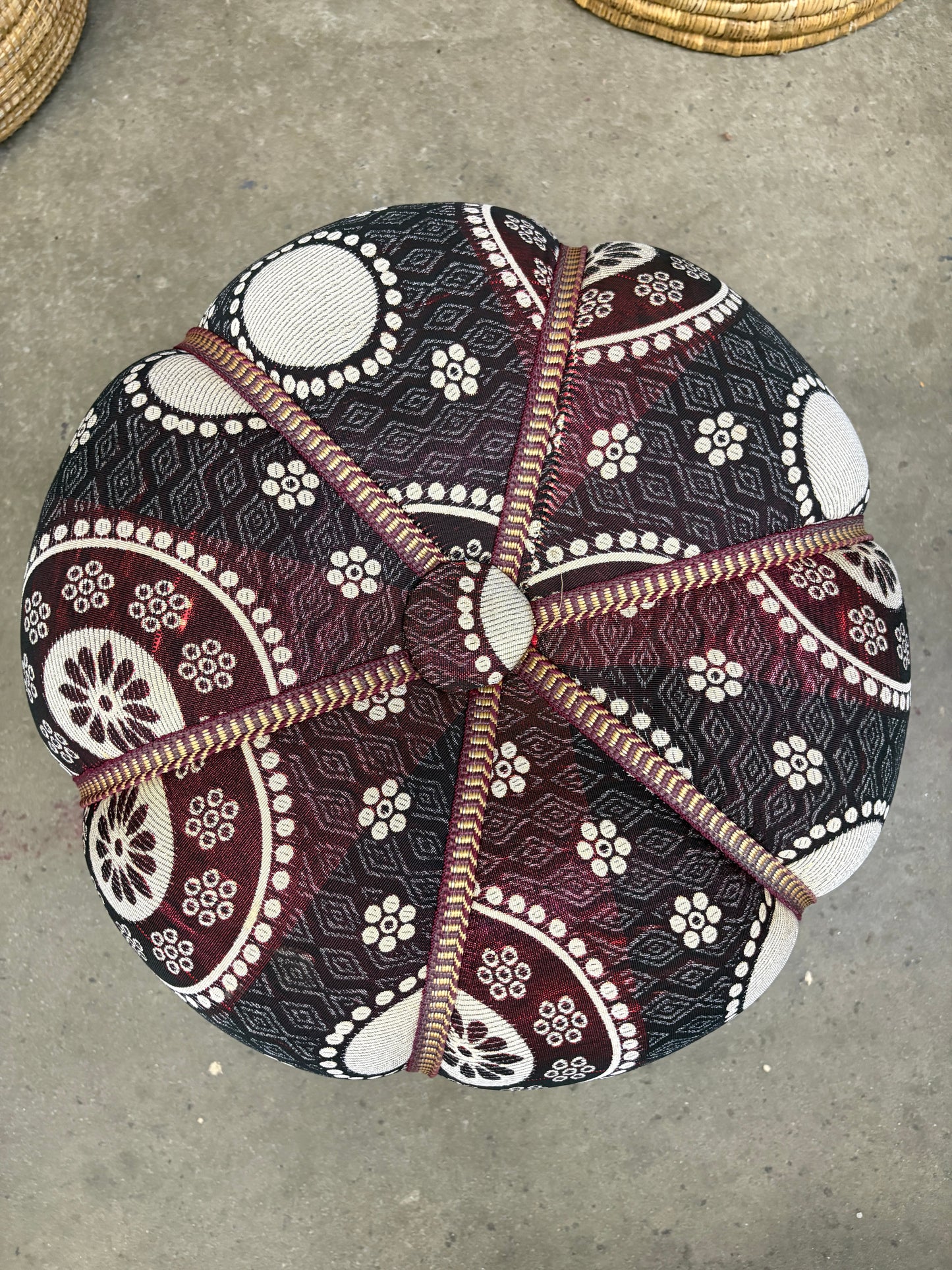 Moroccan Stuffed Fabric Pouf