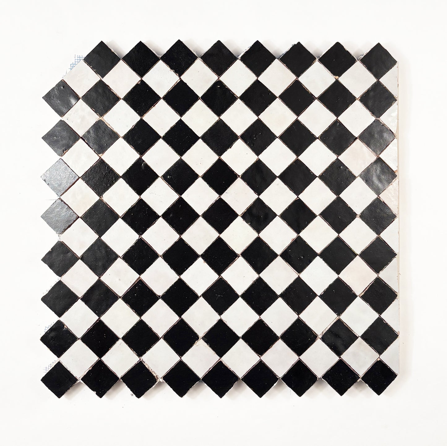 Checkered Mosaic Noir + Blanc
