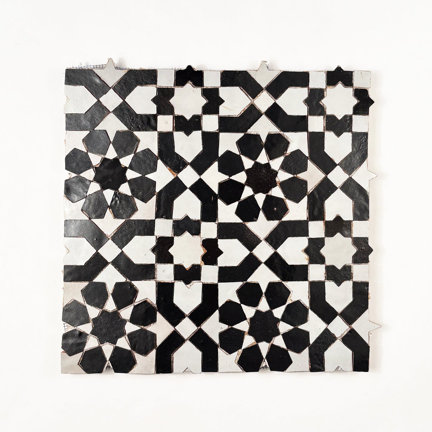 Quartered Mosaic (Pattern #3) Noir + Blanc