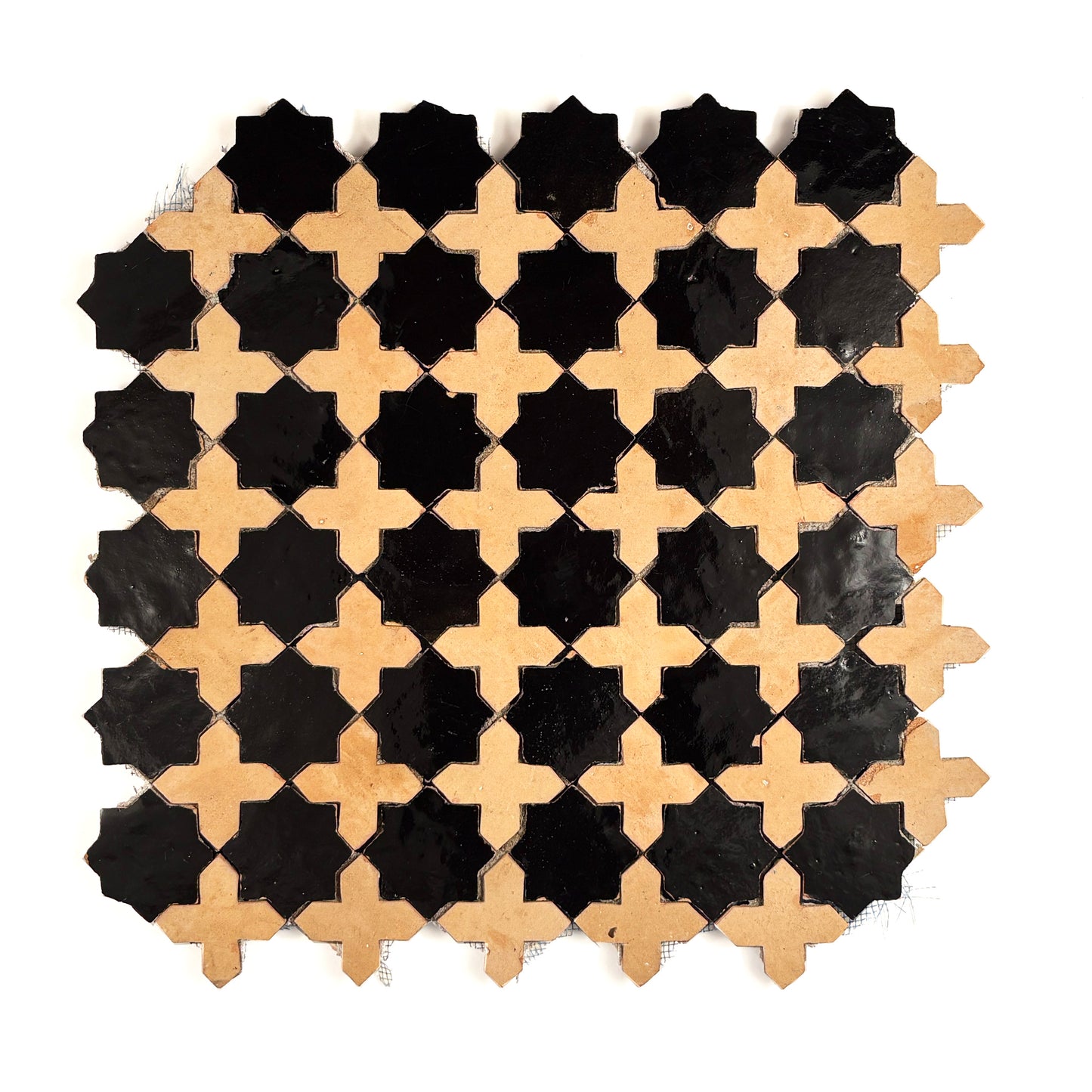 Quartered Mosaic (Pattern #1) Noir + Natural
