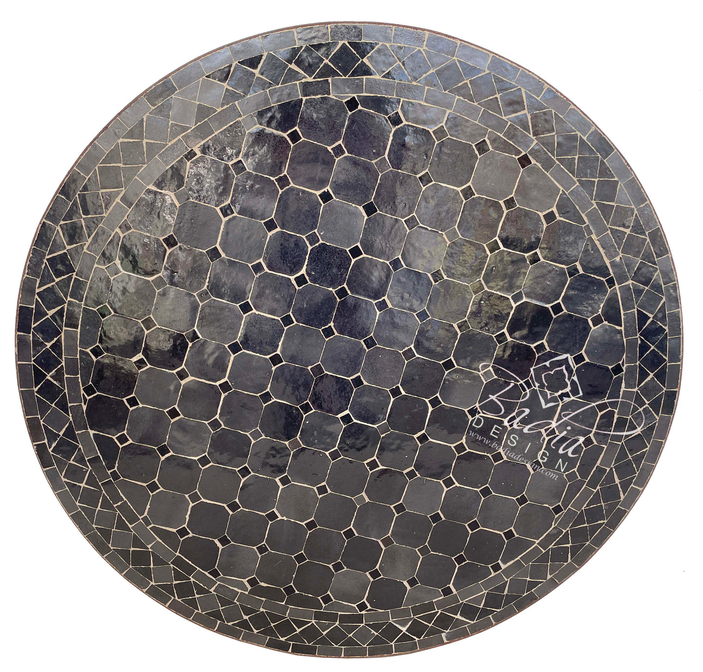 Black Ceramic Tile Table Top