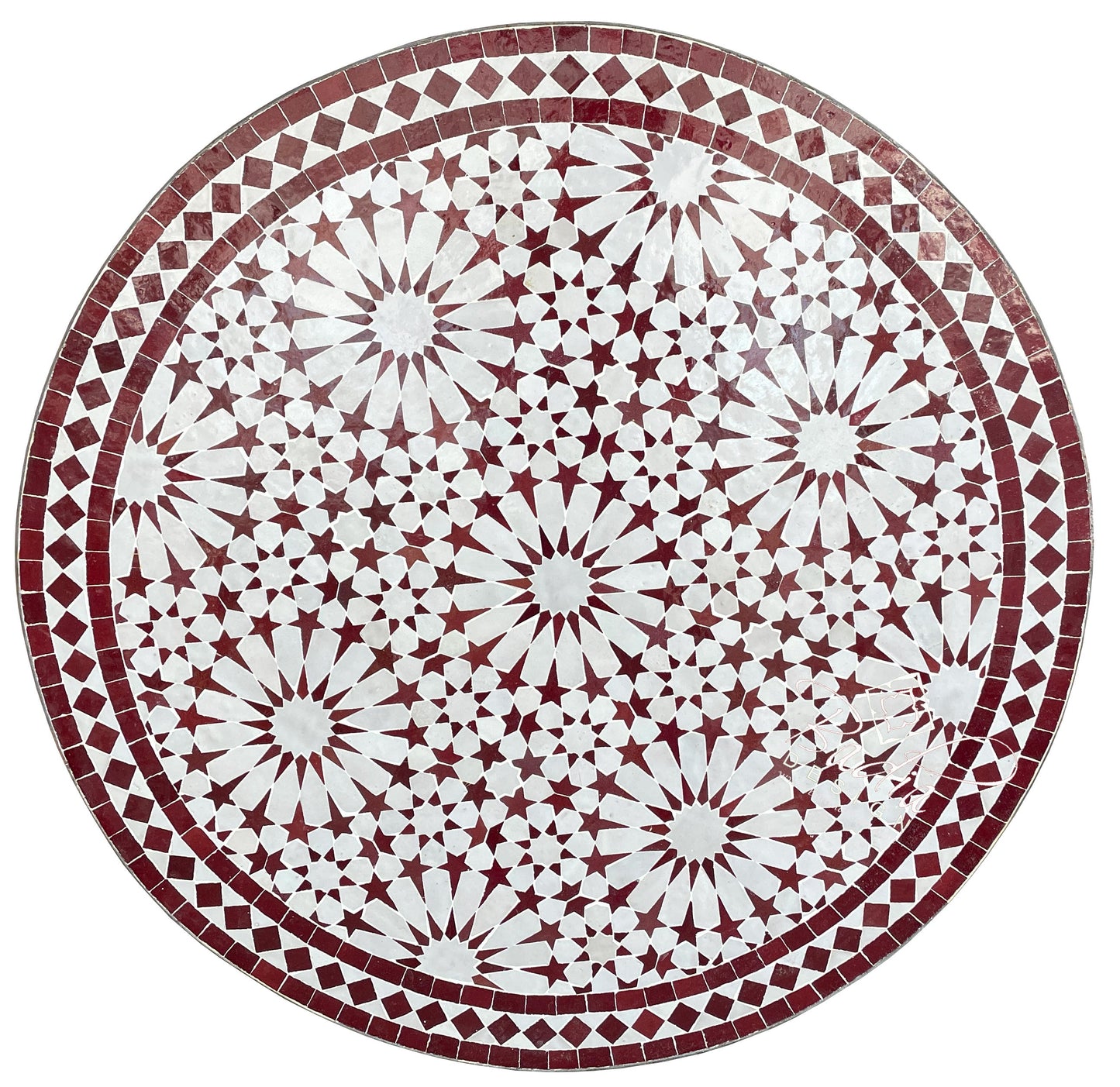 Intricately Designed Ceramic Tile Table Top