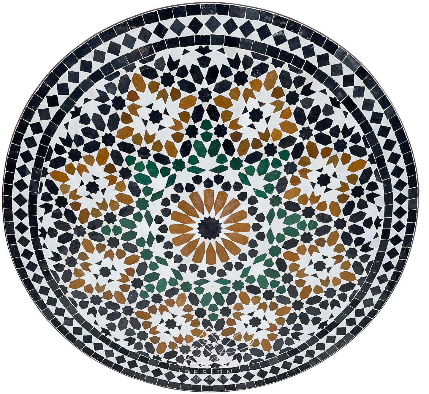 Intricately Designed Ceramic Tile Table Top