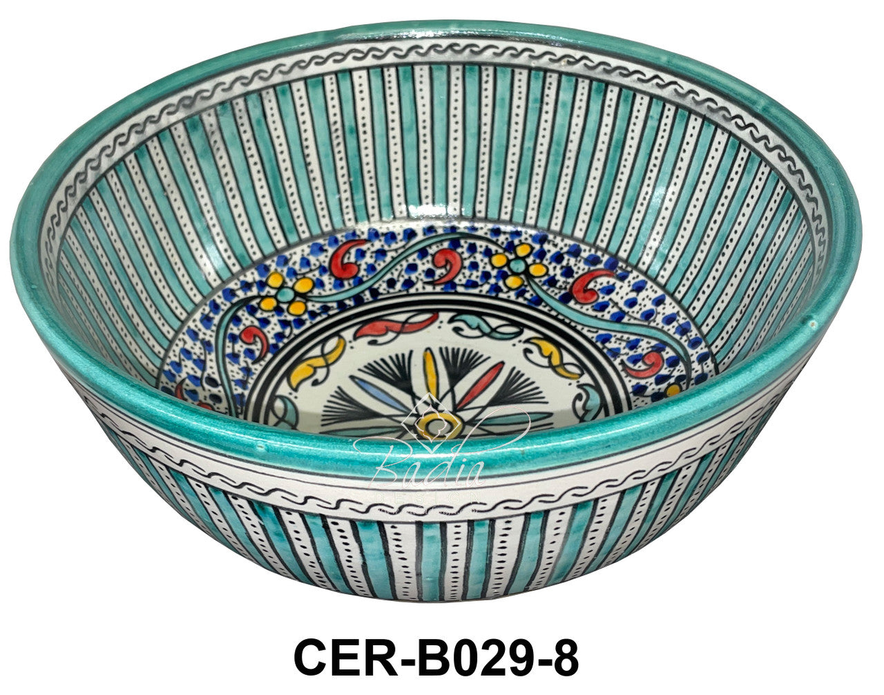 Multi-Color Hand Painted Ceramic Bowls