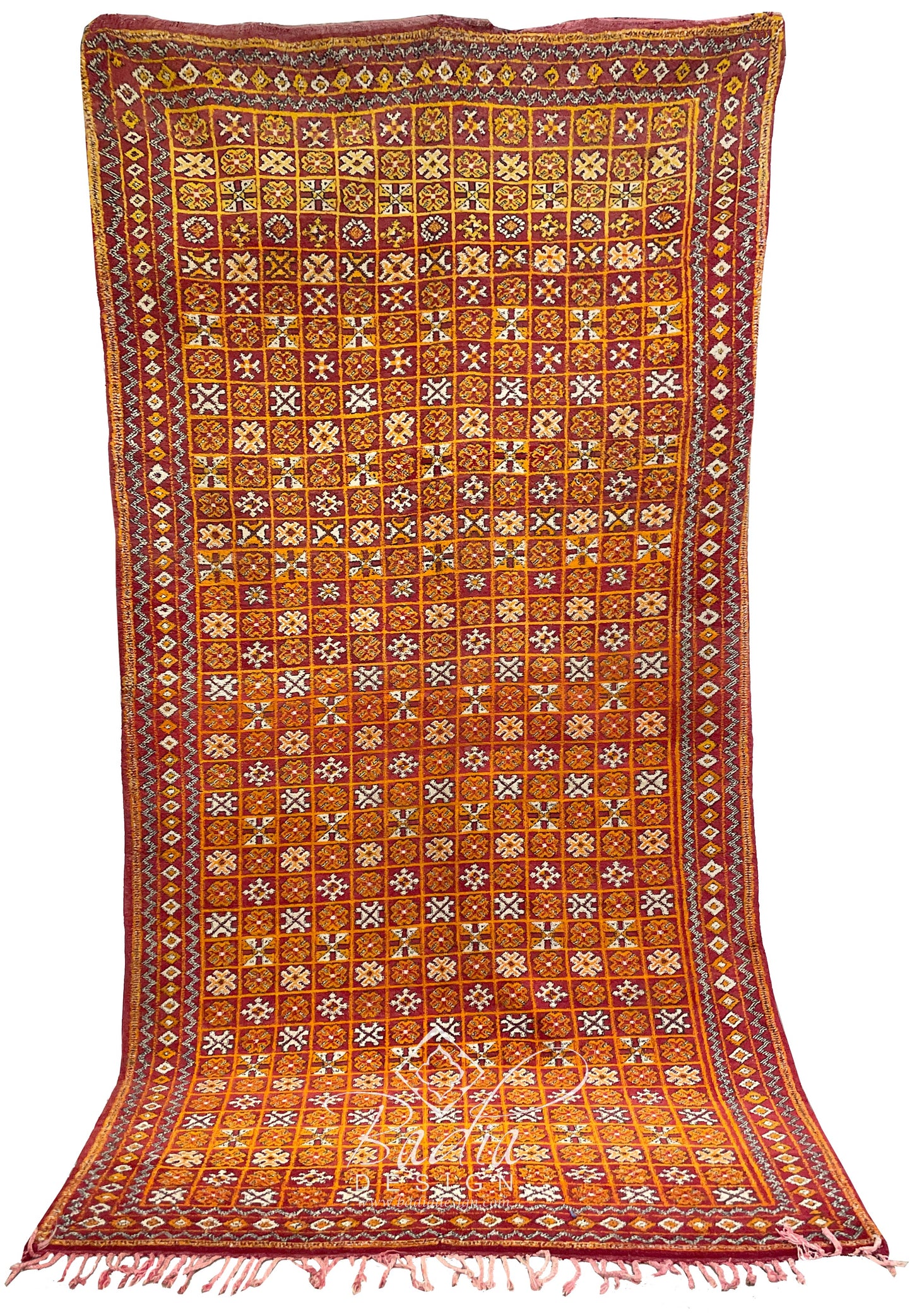Large Authentic Handmade Moroccan Beni Ourain Rug