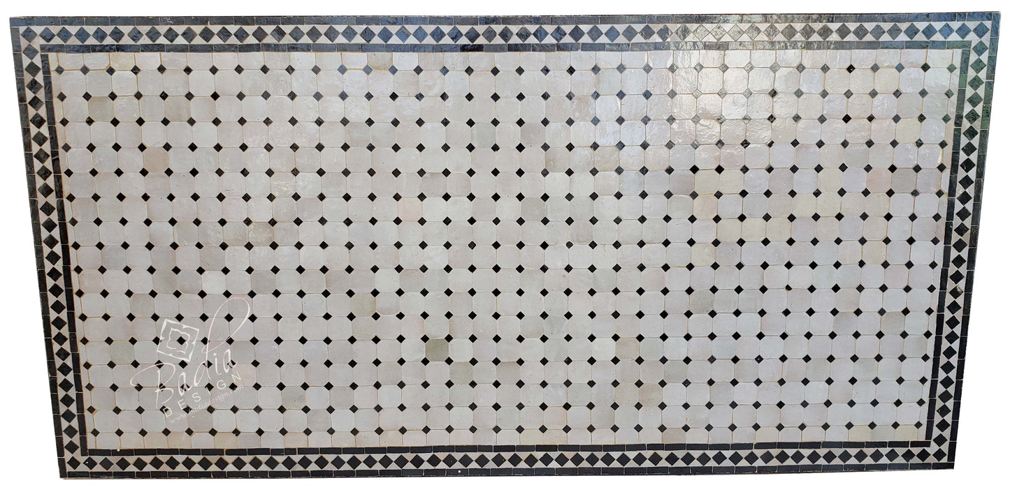 Large Brown Rectangular Tile Table Top