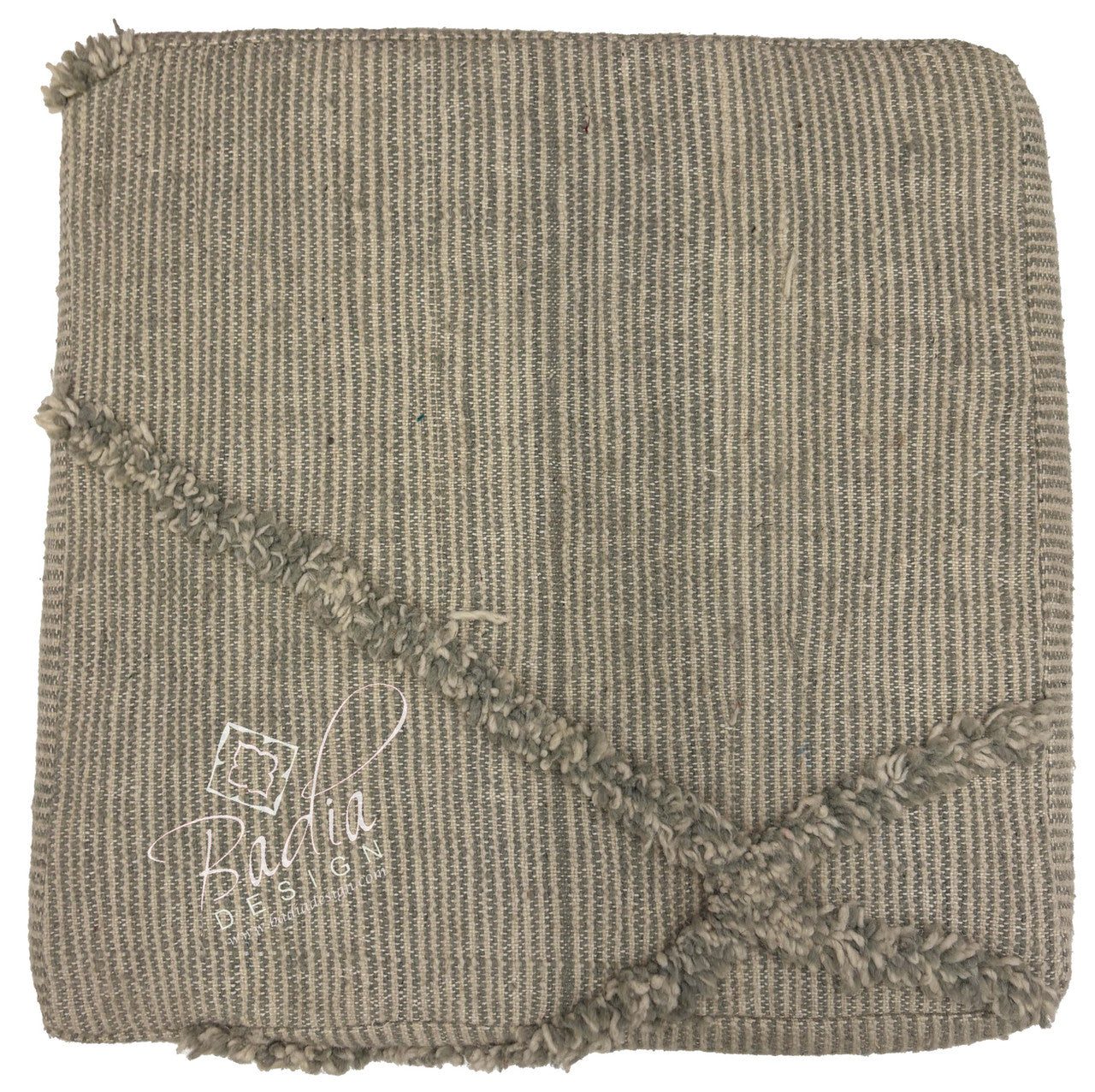 Beige Handwoven Kilim Cushion