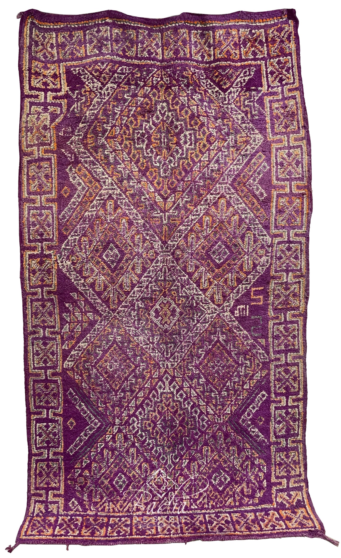 Purple Handwoven Moroccan Berber Rug