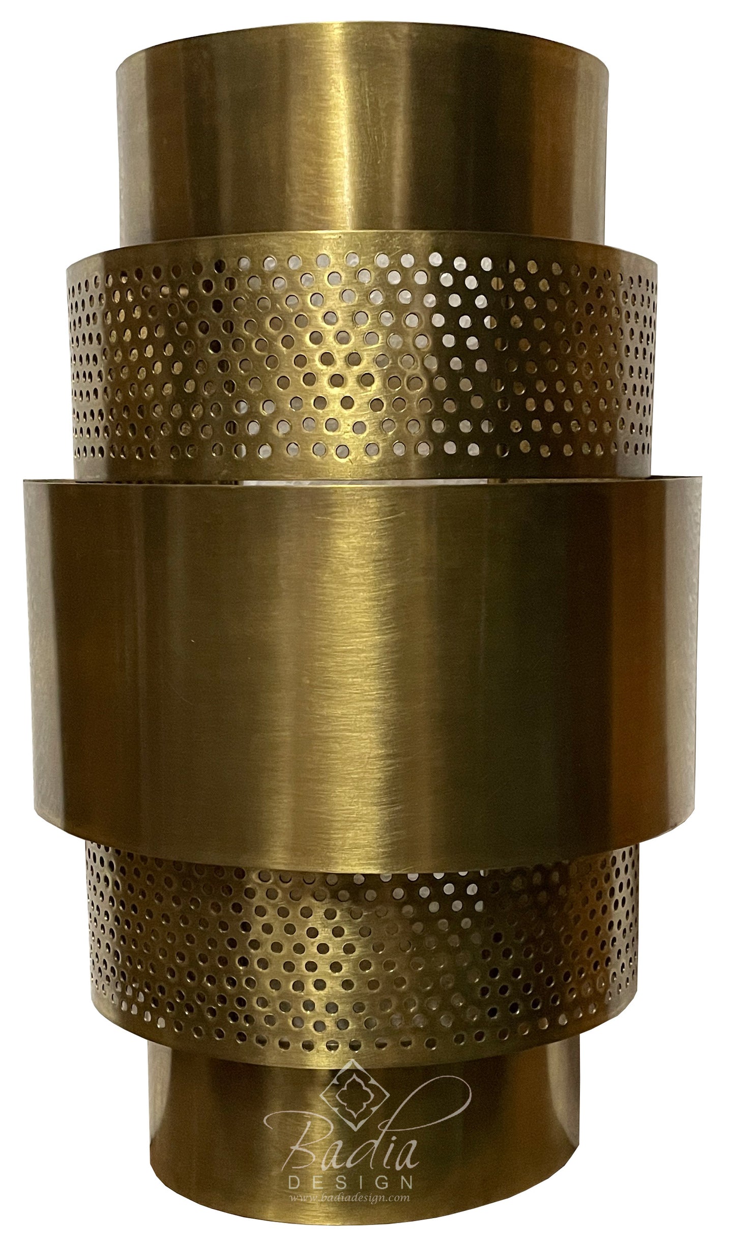 Intricately Designed Brass Wall Sconce