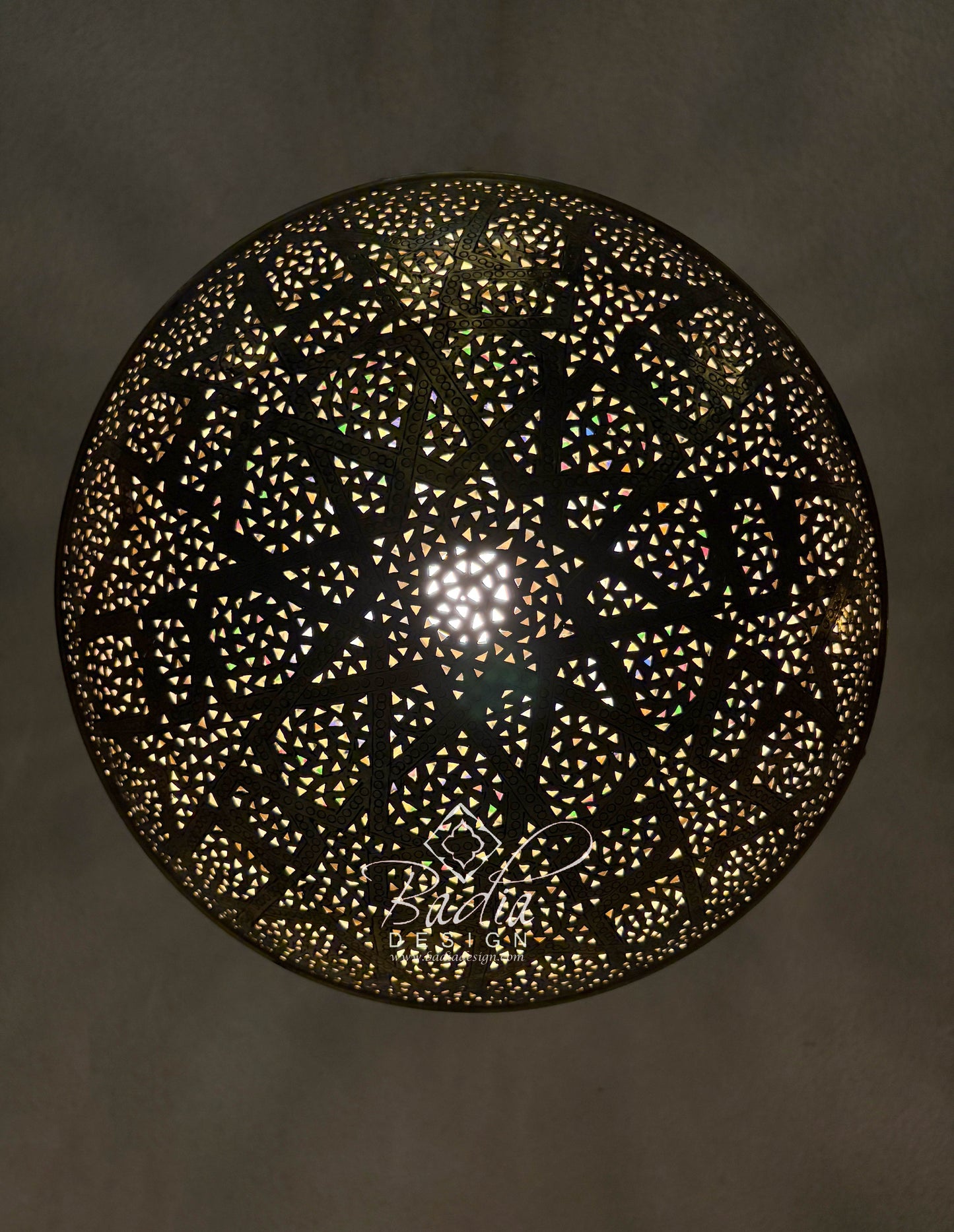 Dome Shaped Brass Chandelier