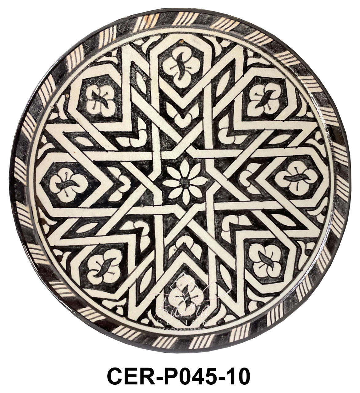 Hand Painted Multi-Color Ceramic Plates