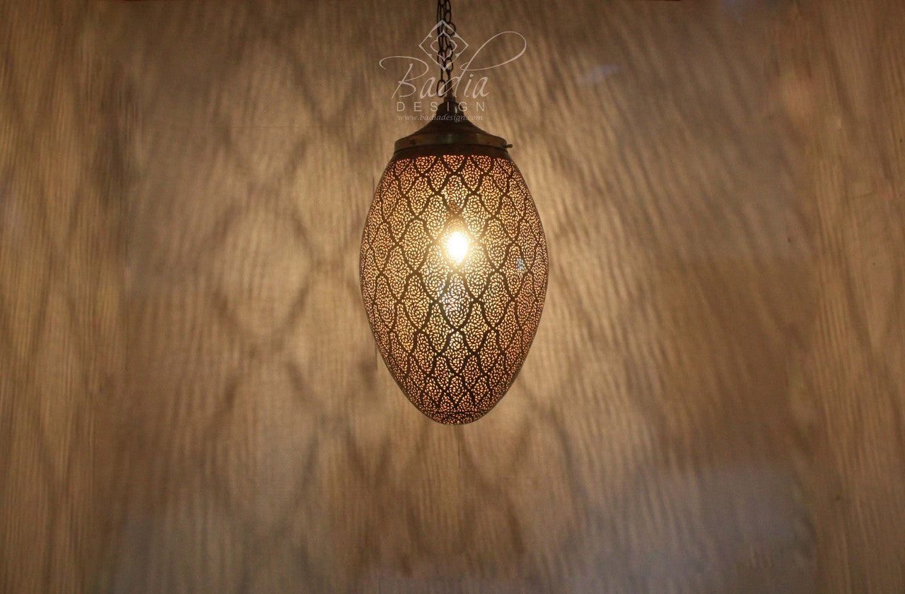 Hand Punched Brass Chandelier