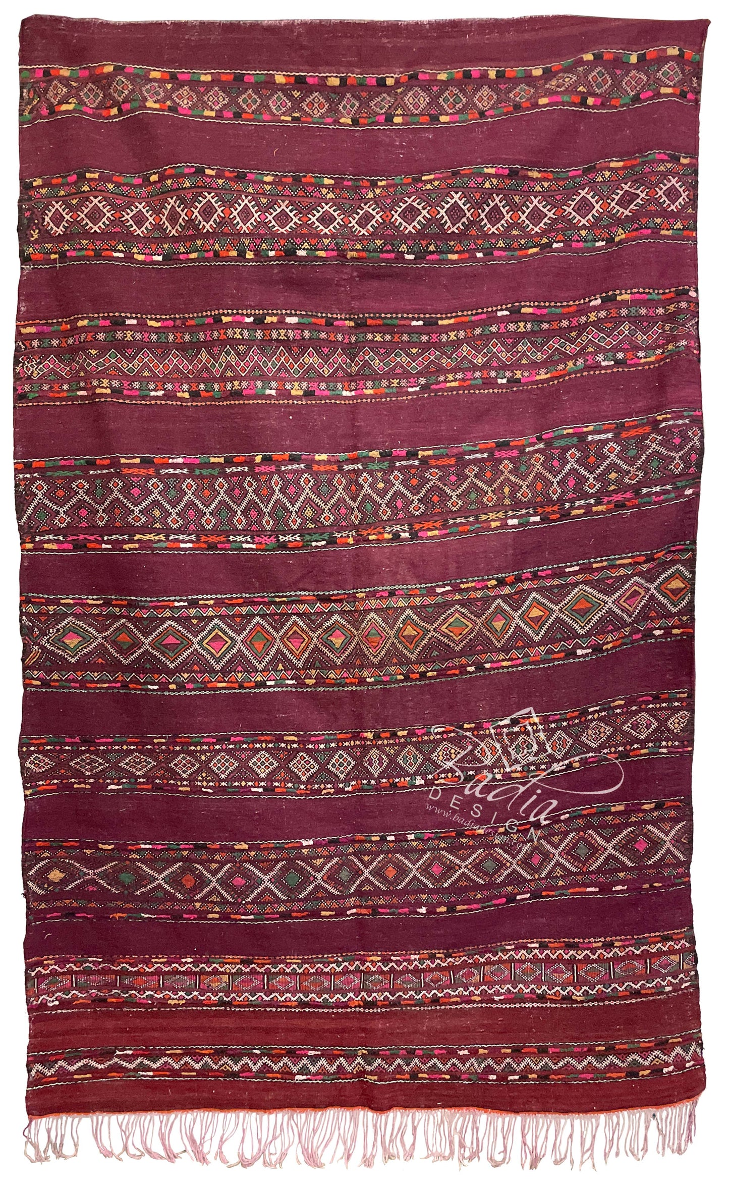 Red Handmade Moroccan Kilim Rug