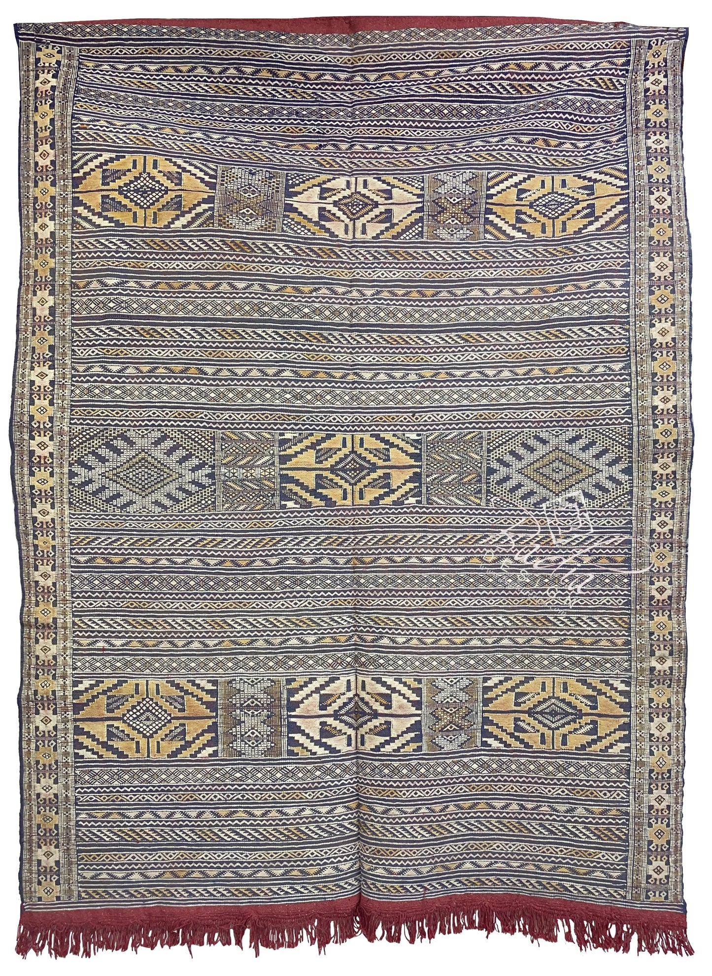 Multi-Color Traditional Moroccan Kilim Rug