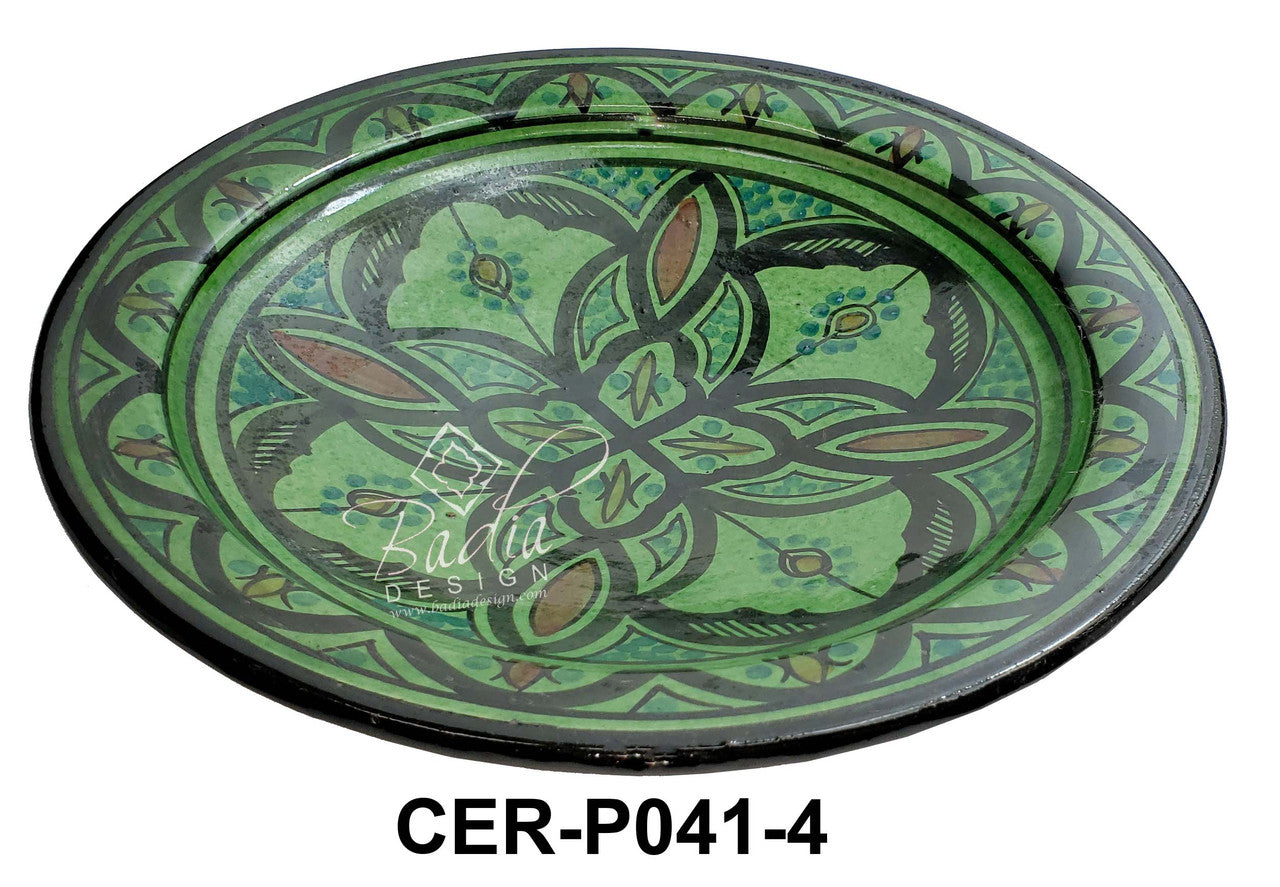 Large Hand Painted Ceramic Plate