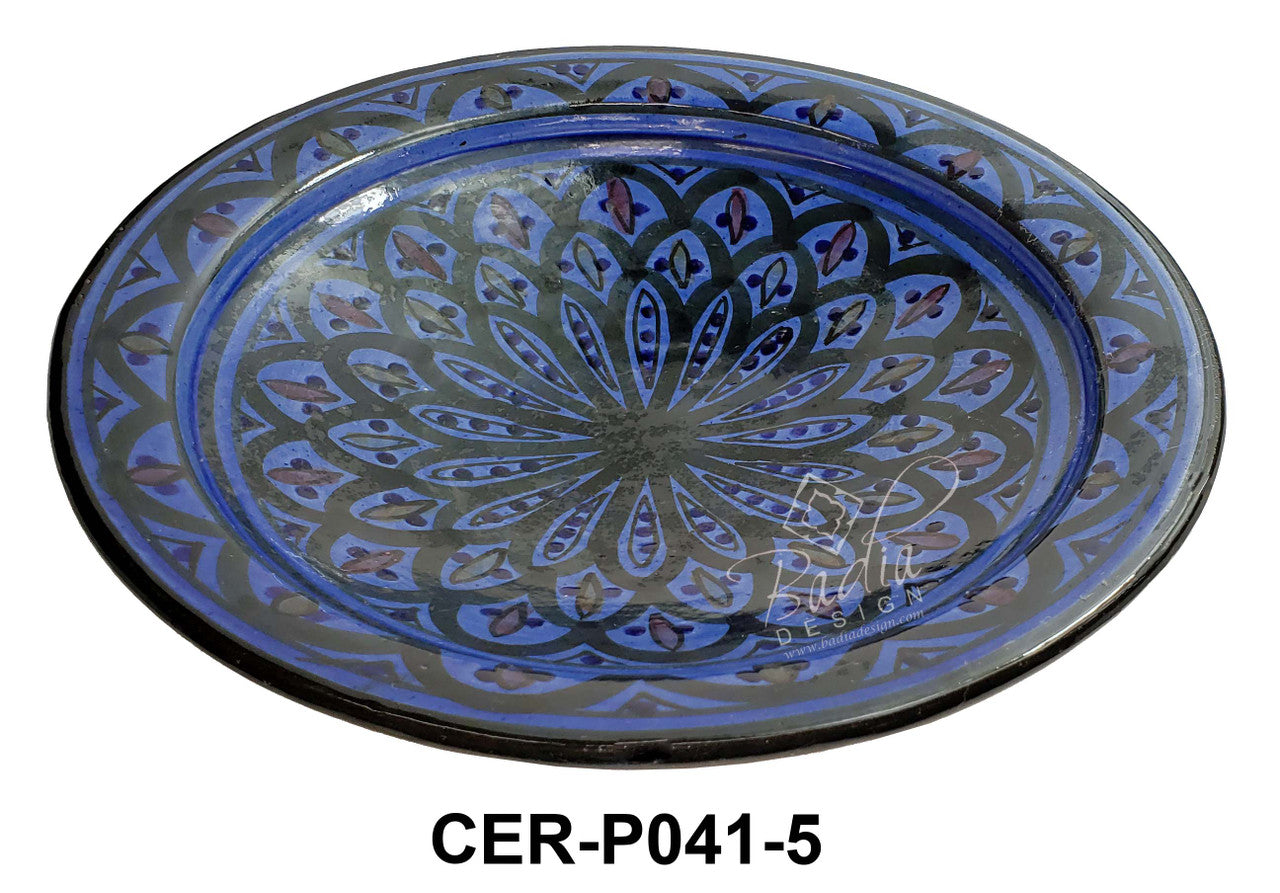 Large Hand Painted Ceramic Plate