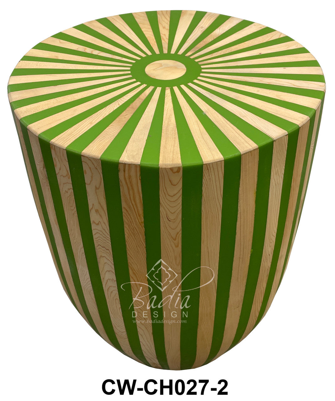 Multi-Color Wooden Ottoman
