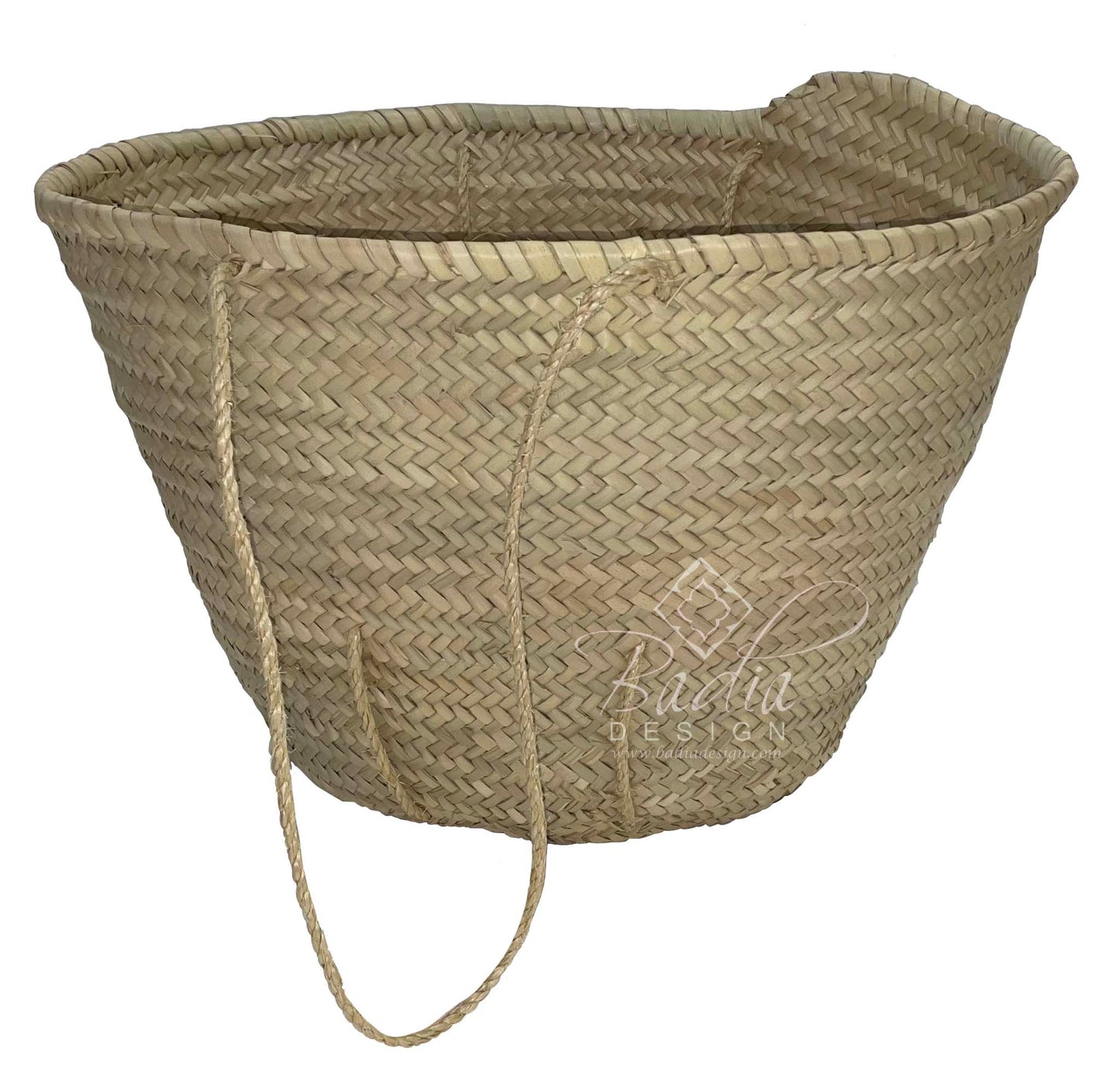 Natural Color Handwoven Straw Handbag - HB016