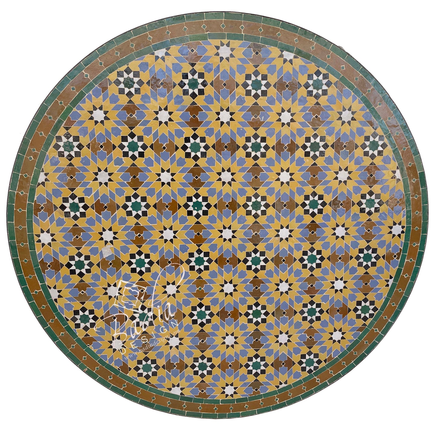 Moroccan Mosaic Tile Table Top