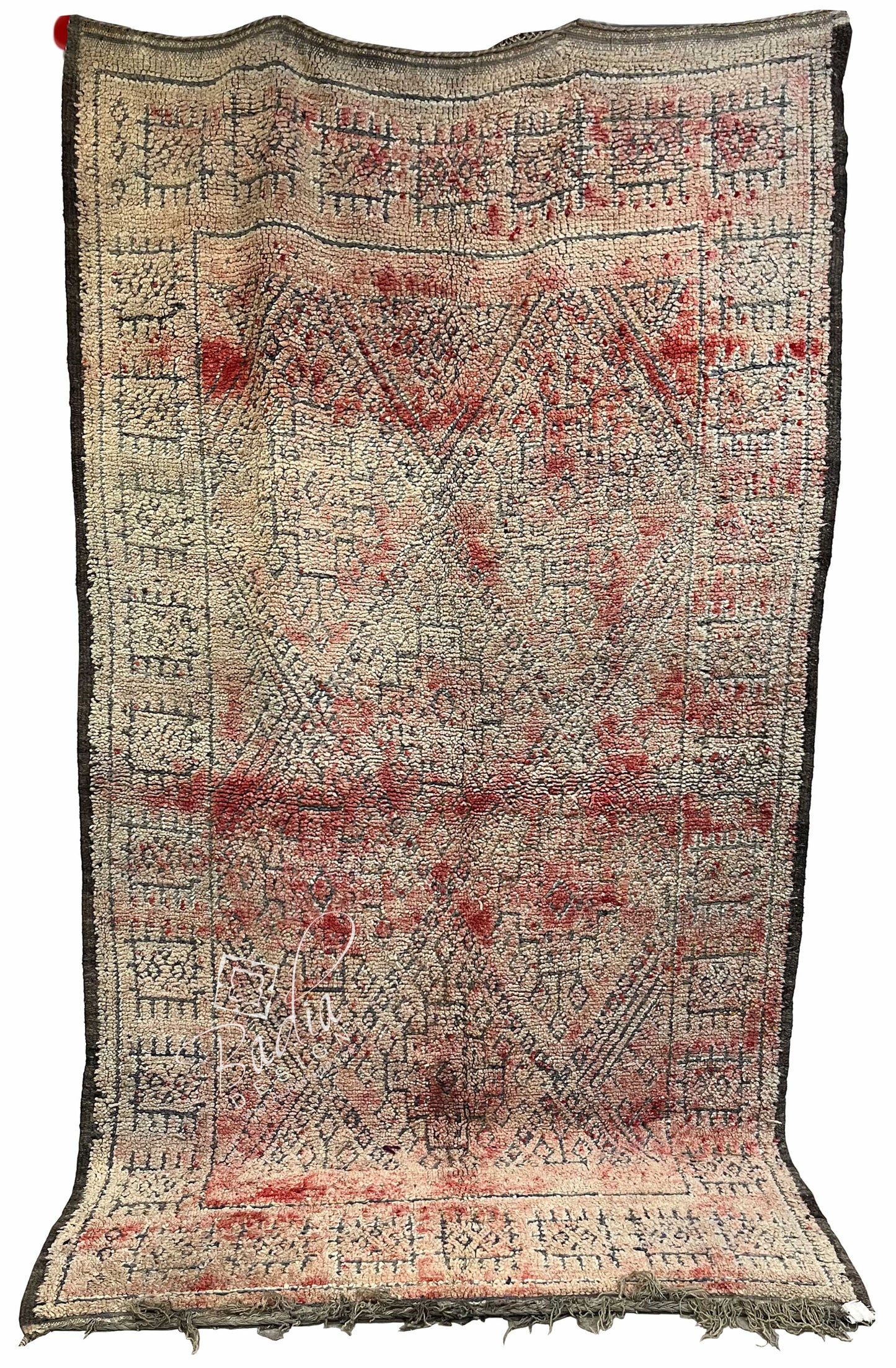 Large Multi-Color Moroccan Handmade Berber Rug