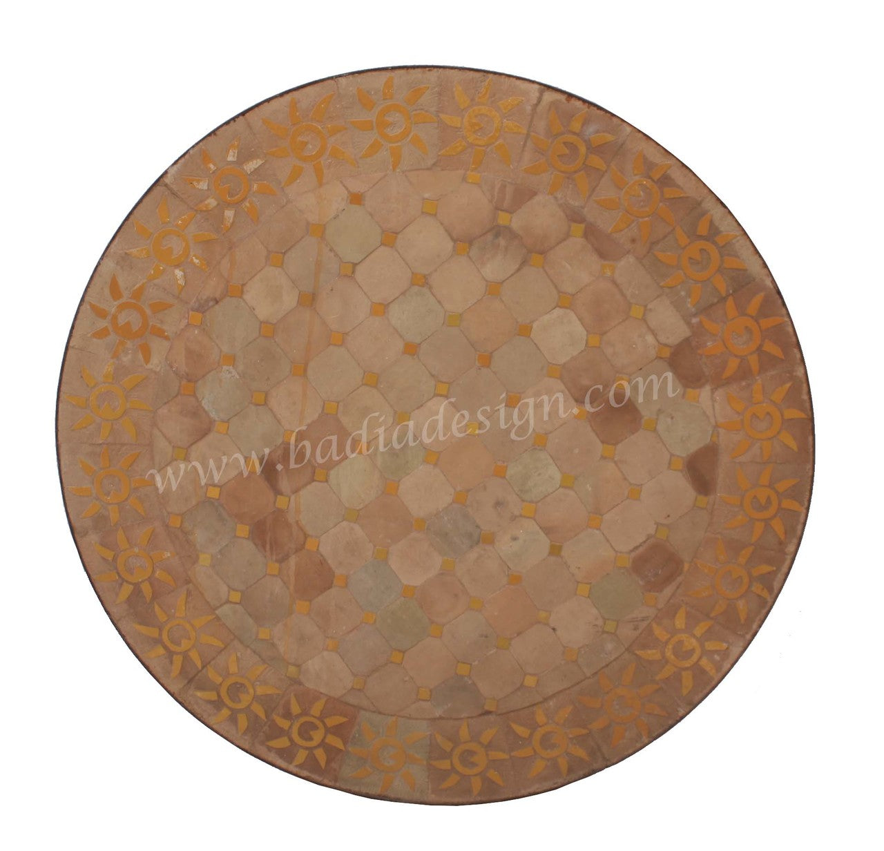 Intricately Designed Tile Table Top
