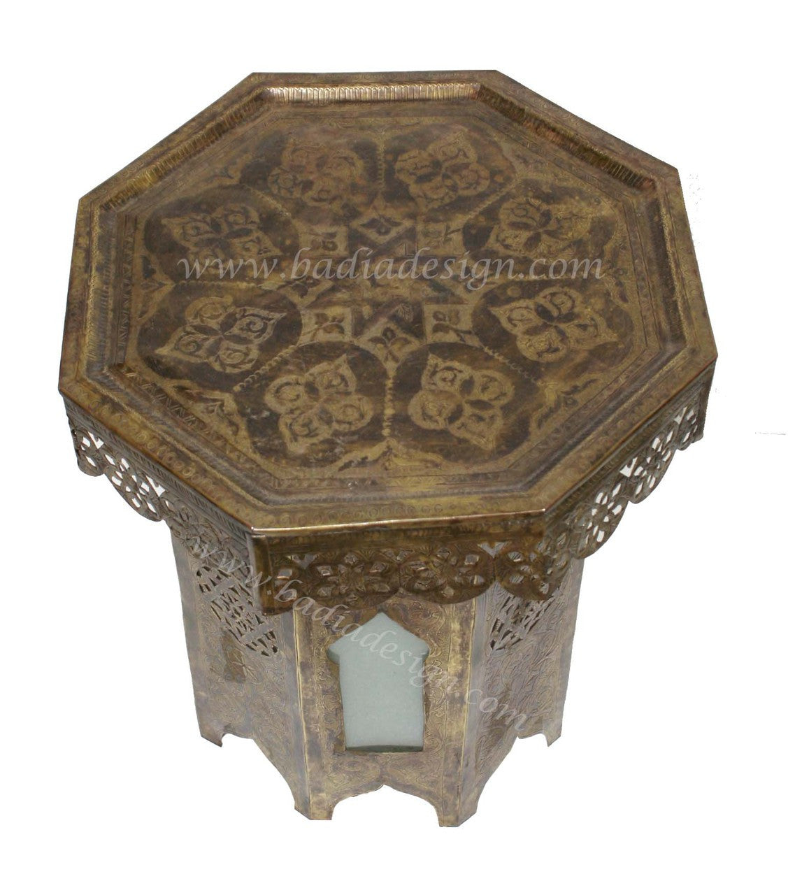 Hand Carved Light Up Brass Table