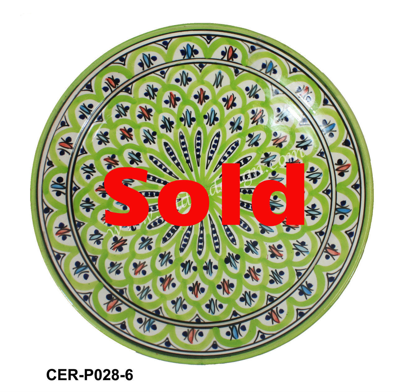 Hand Painted Ceramic Plate