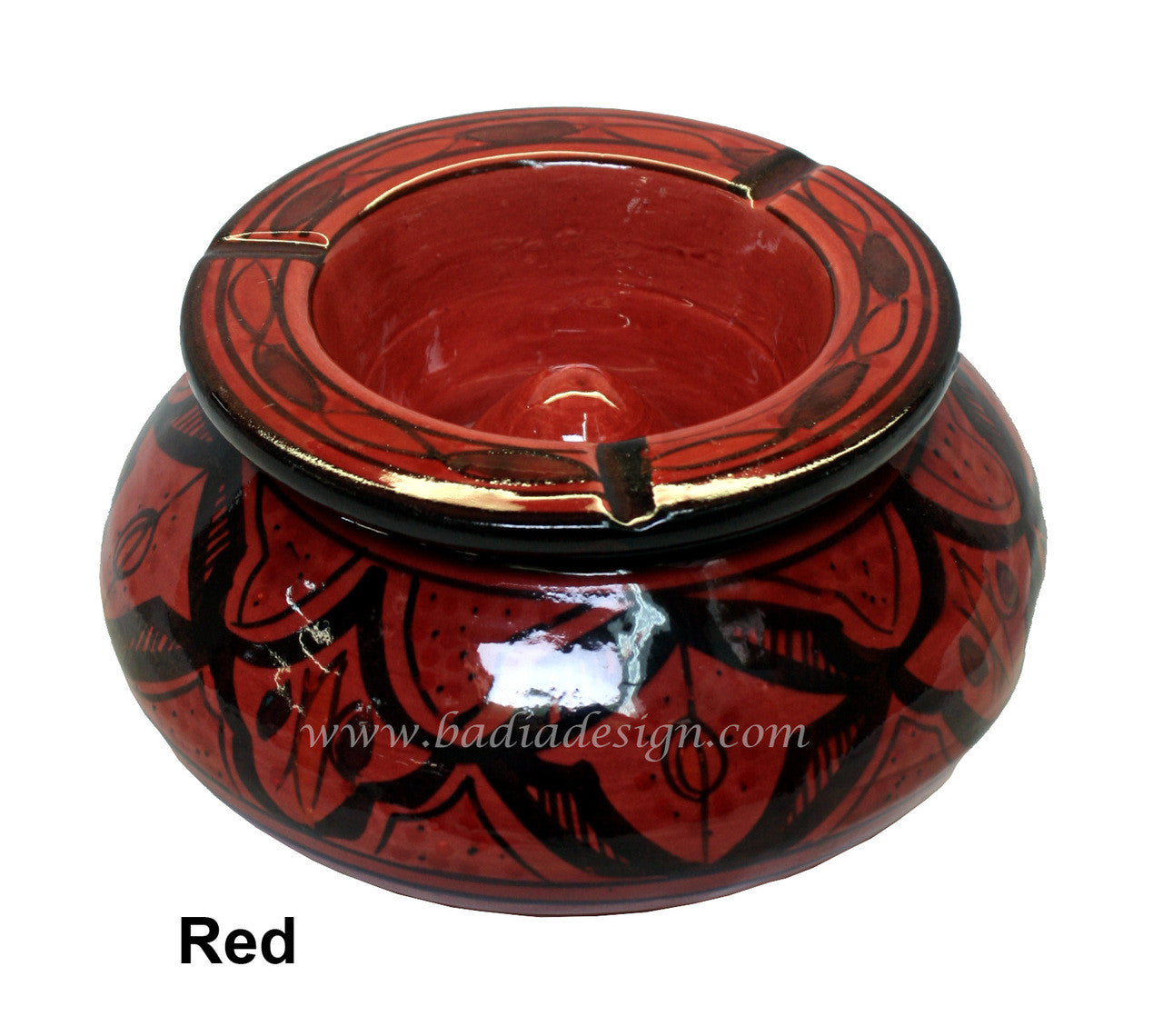 Hand Painted Ceramic Ashtray