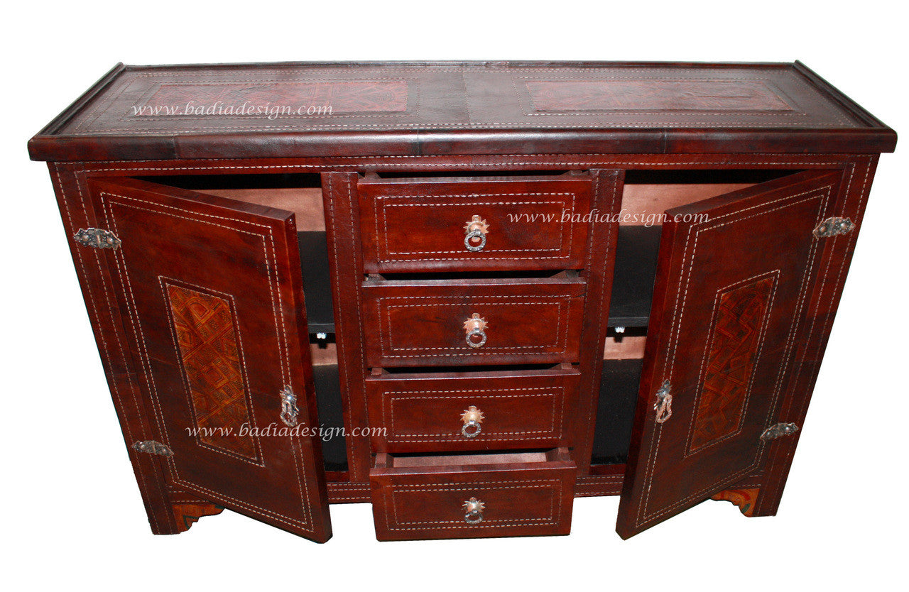 Moroccan Premium Leather Cabinet
