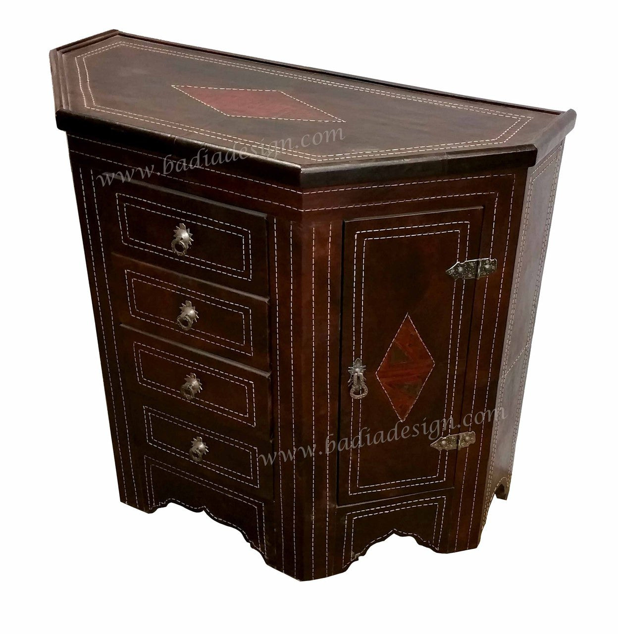 Moroccan Premium Leather Cabinet