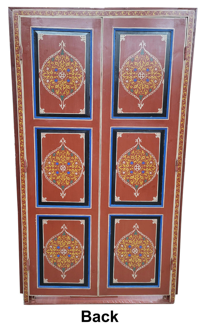 Multi-Color Hand Painted Wooden Door