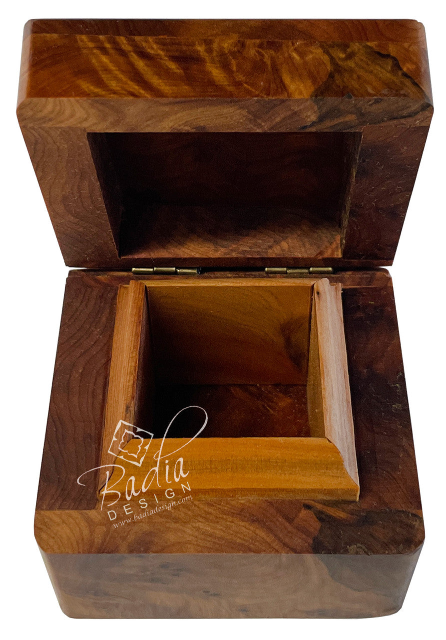 Thuya Jewelry Box with Inlay Mother of Pearl