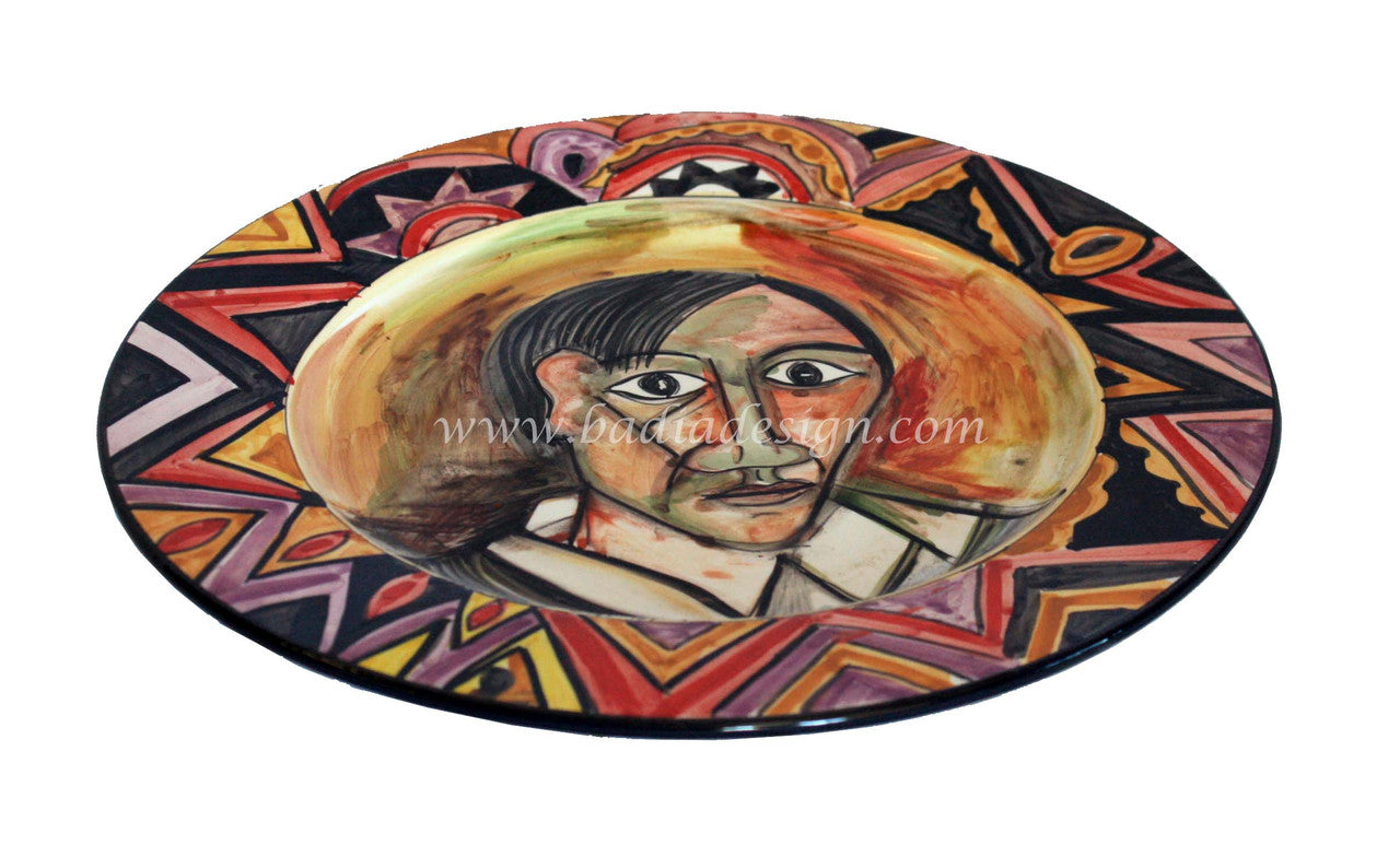 Decorative Hand Painted Ceramic Plate
