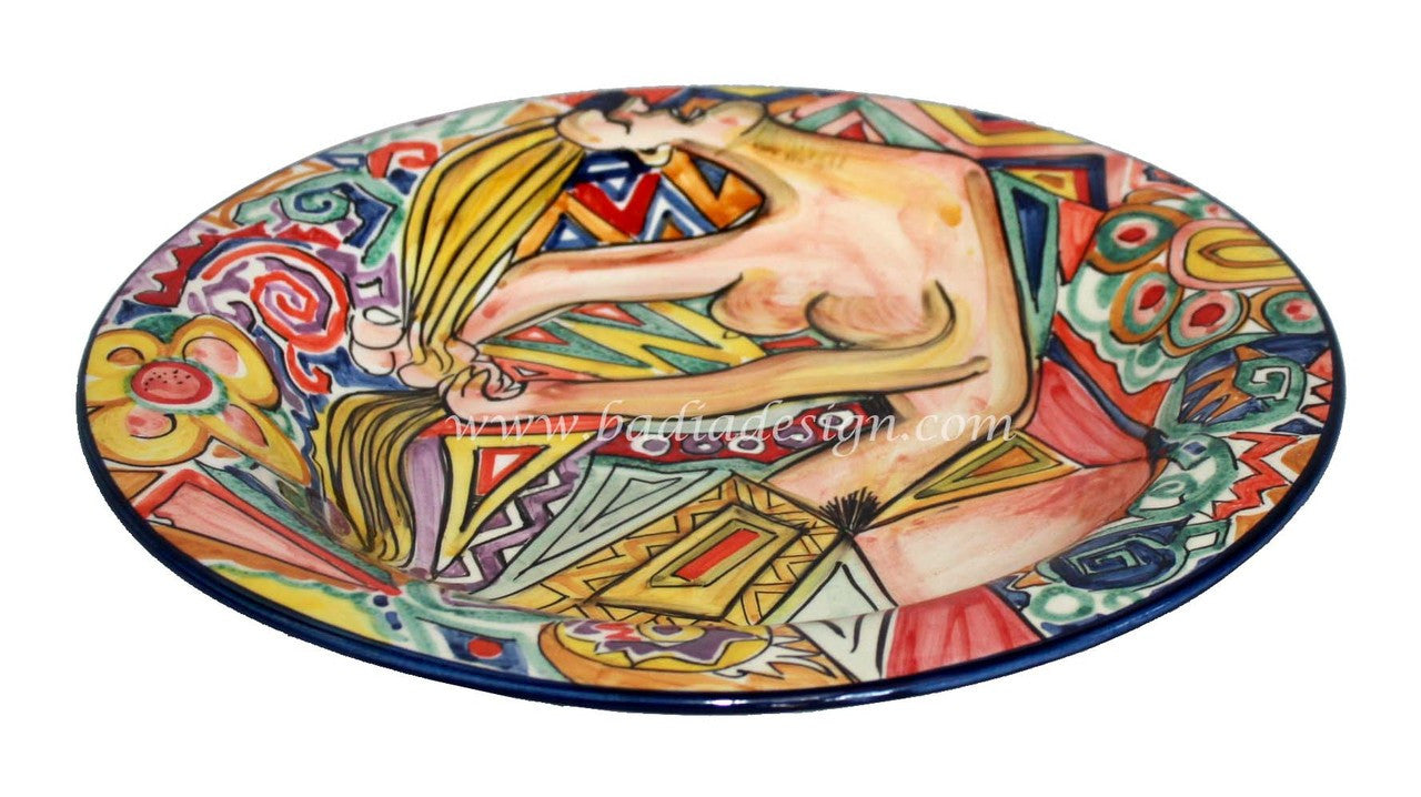 Decorative Hand Painted Ceramic Plate