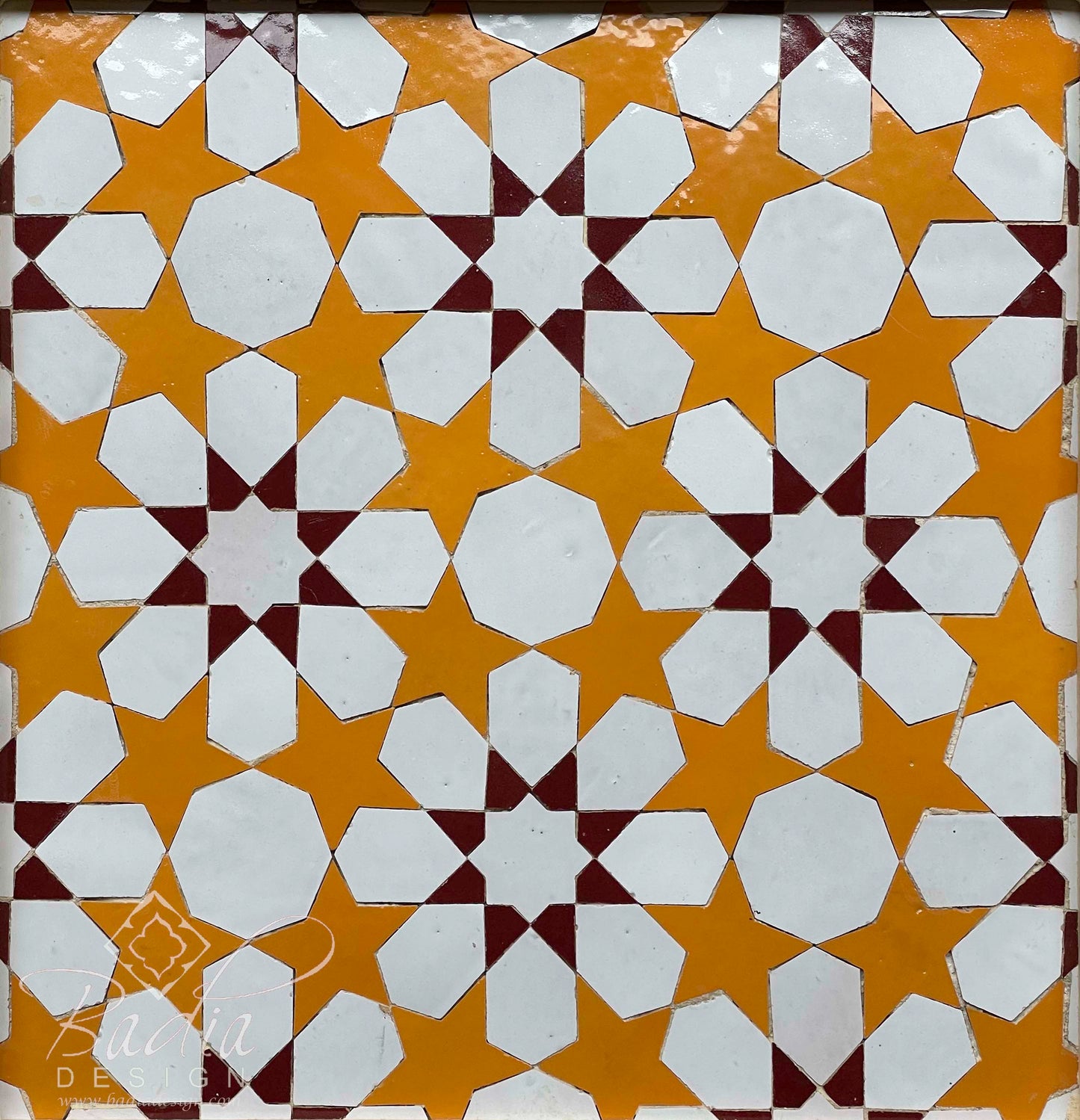 Yellow Moroccan Mosaic Tile Sheets - TM109