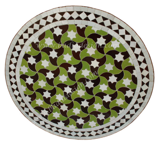 Round Moroccan Tile Table