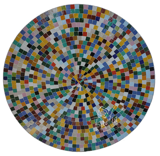 Intricately Designed Moroccan Mosaic Tile Table Top