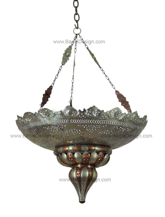 Silver and Bronze Color Chandelier
