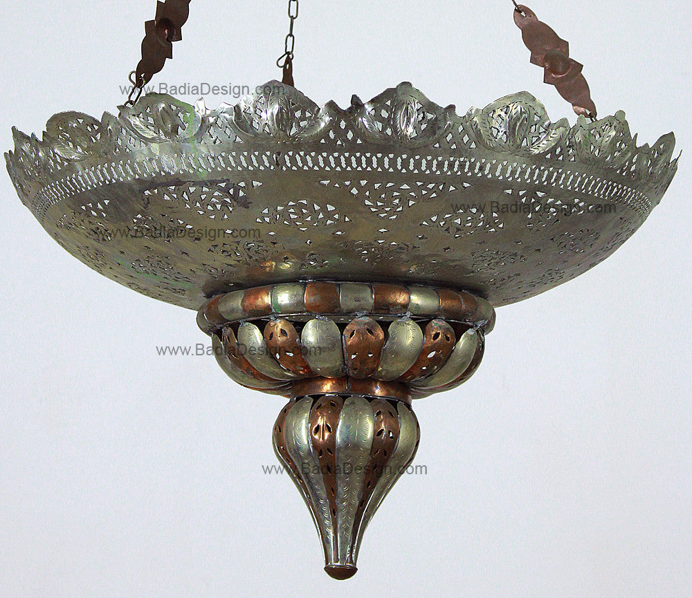 Silver and Bronze Color Chandelier