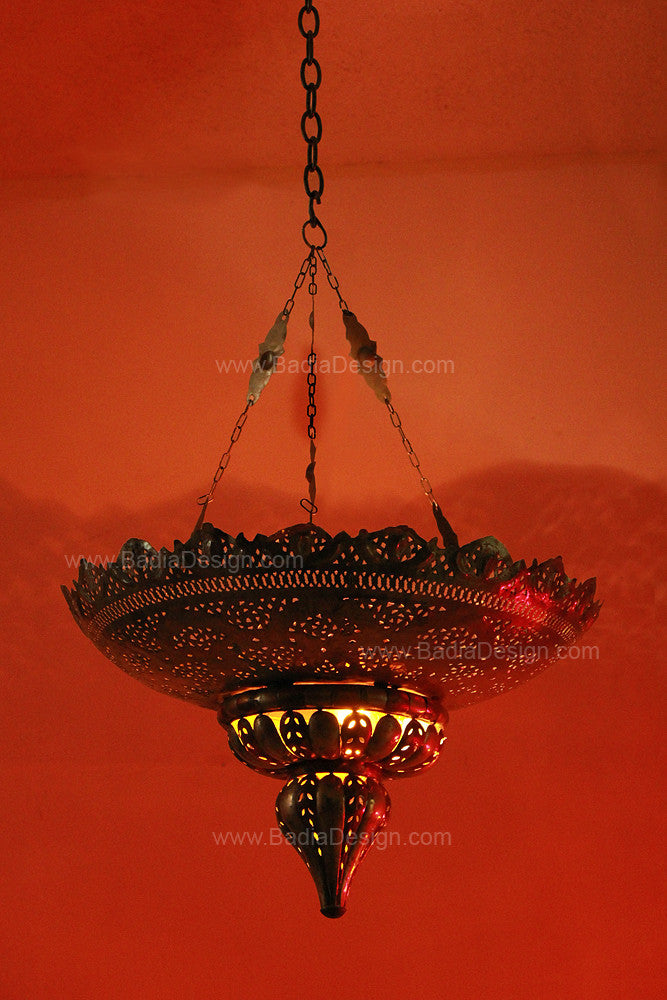 Silver and Bronze Color Chandelier