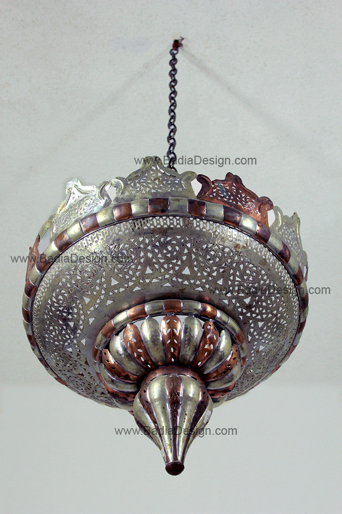 Silver and Bronze Color Chandelier