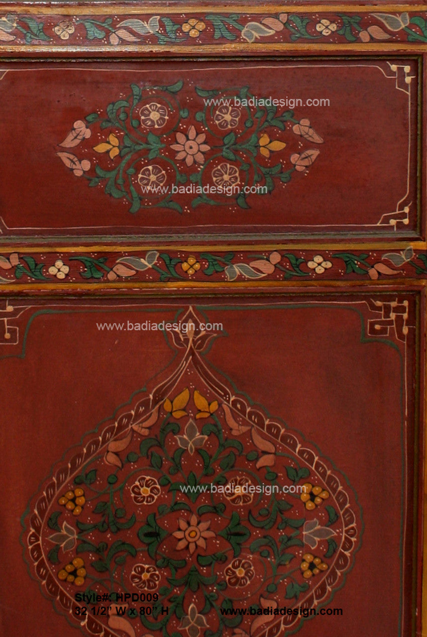 Vintage Hand Painted Cedar Door