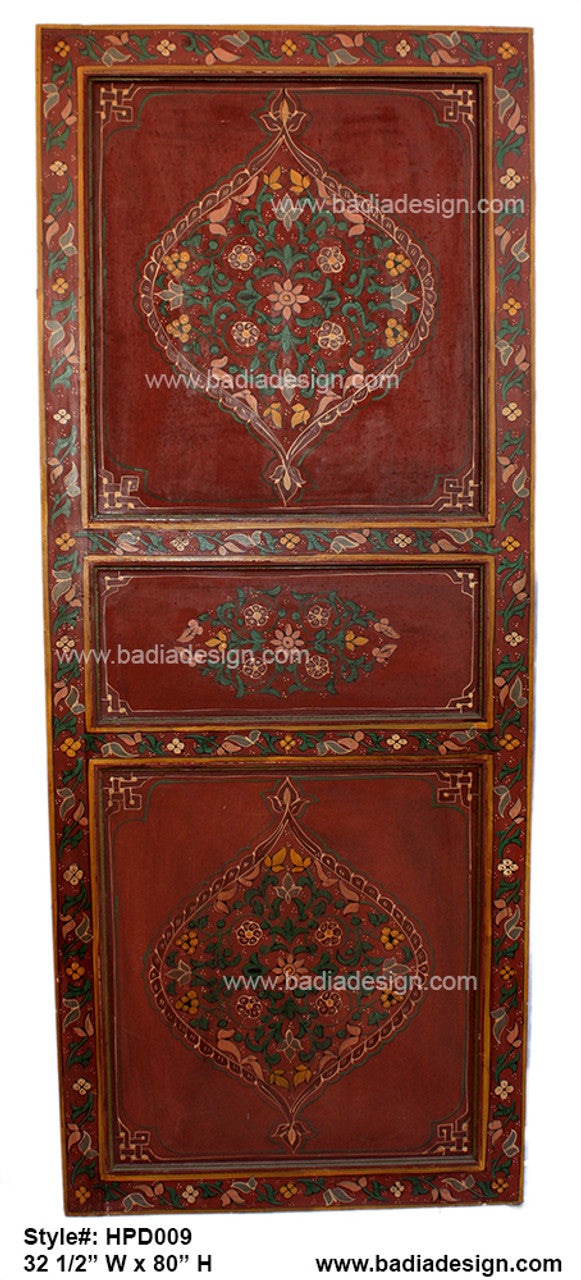 Vintage Hand Painted Cedar Door