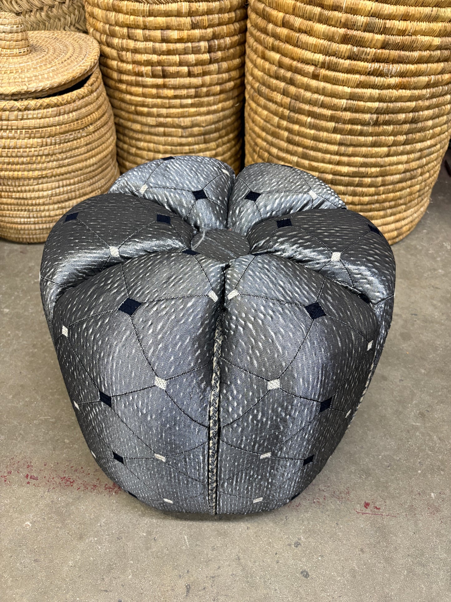 Moroccan Stuffed Fabric Pouf