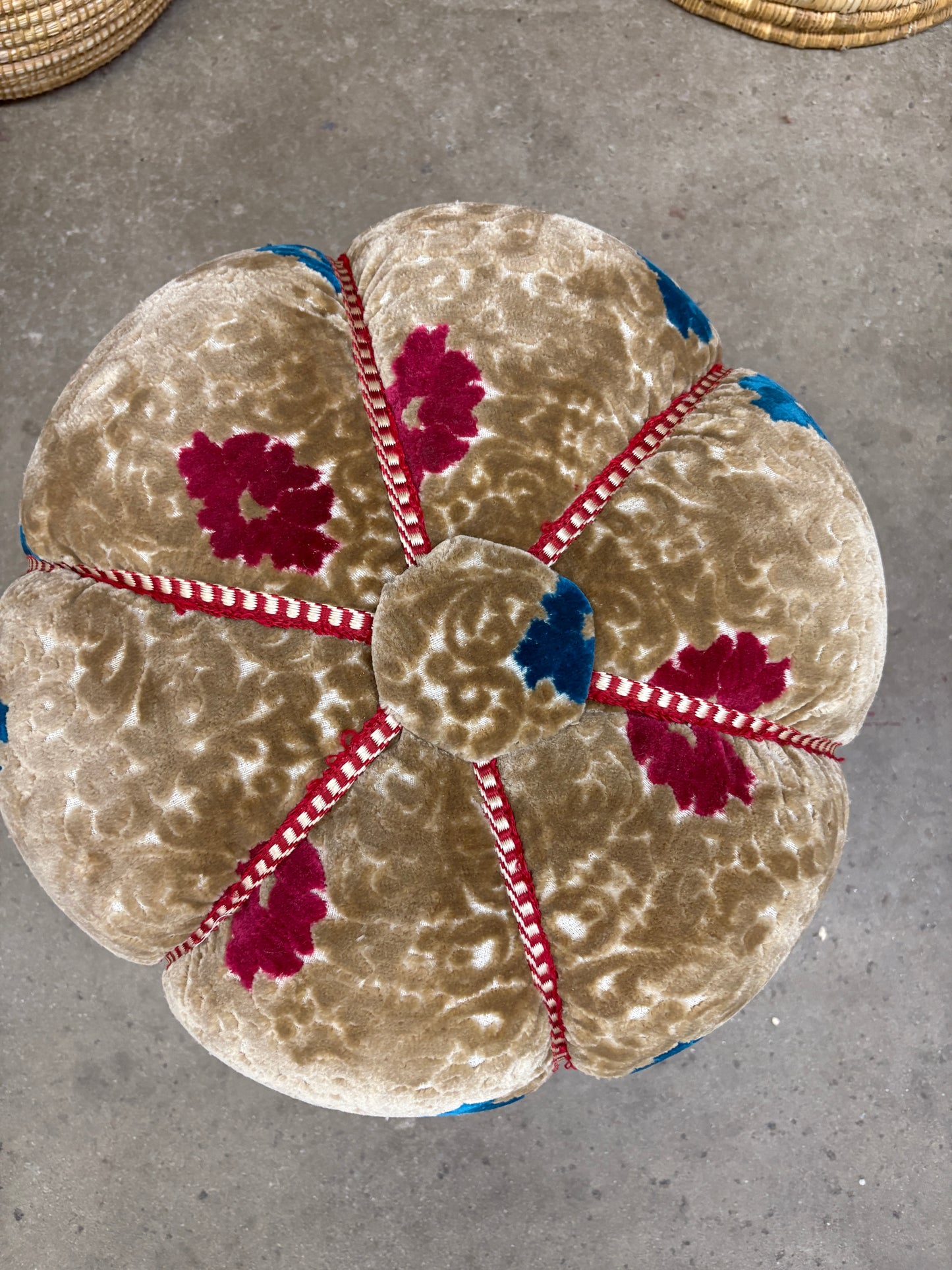 Moroccan Stuffed Fabric Pouf